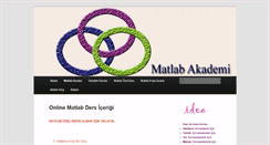 Desktop Screenshot of matlabakademi.com