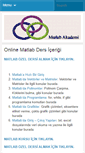 Mobile Screenshot of matlabakademi.com