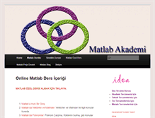 Tablet Screenshot of matlabakademi.com